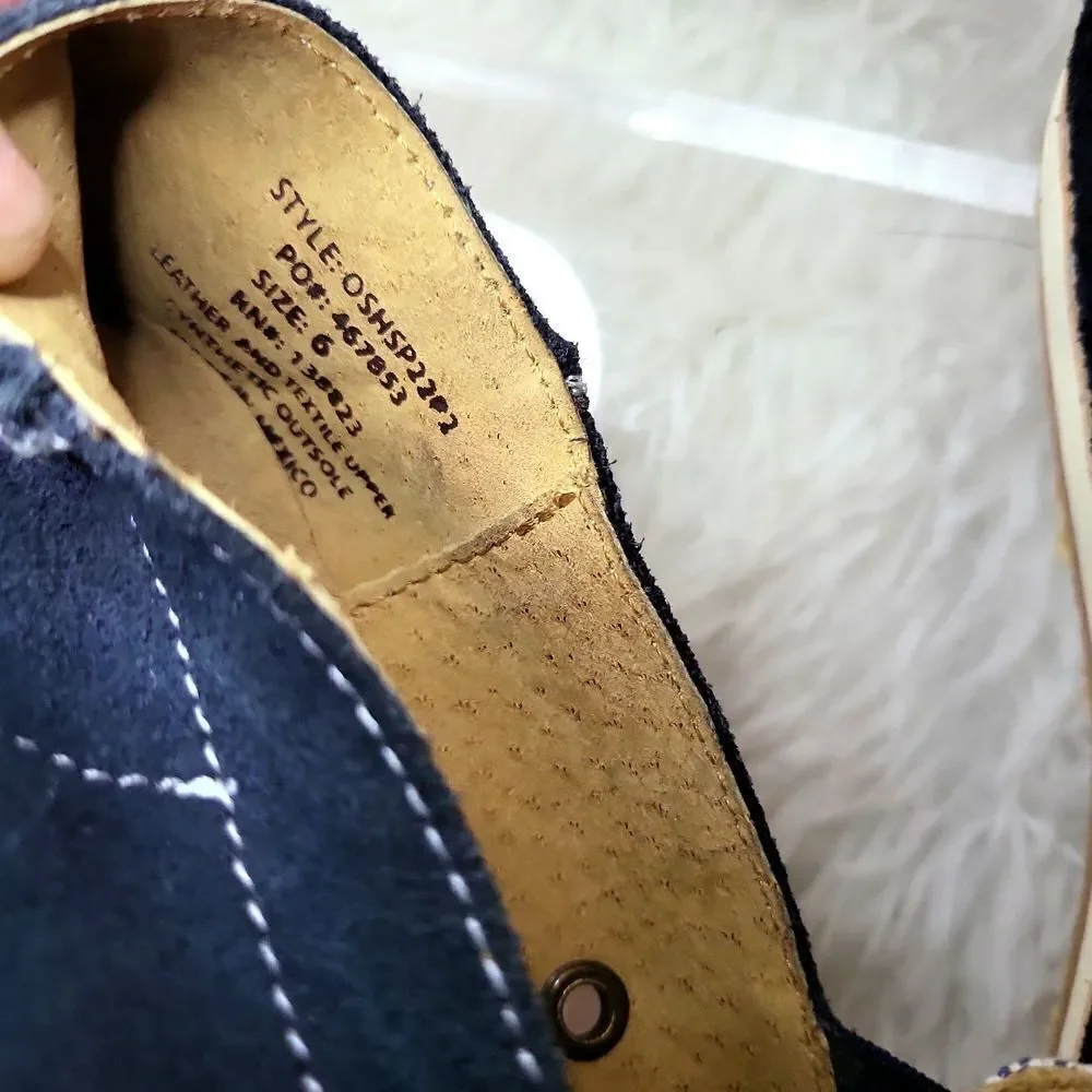 BRAND NEW ! RANK -45 LEATHER AND TEXTILE UPPER NAVY BLUE,AND WHITE,MANMADE SOLE,